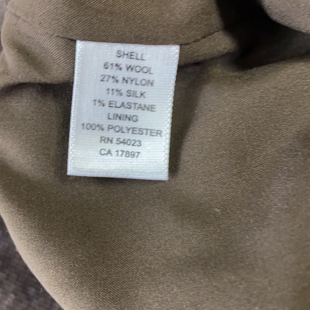 Anthro Allegory Tweed Wool Brown Jacket - Picture 6 of 7
